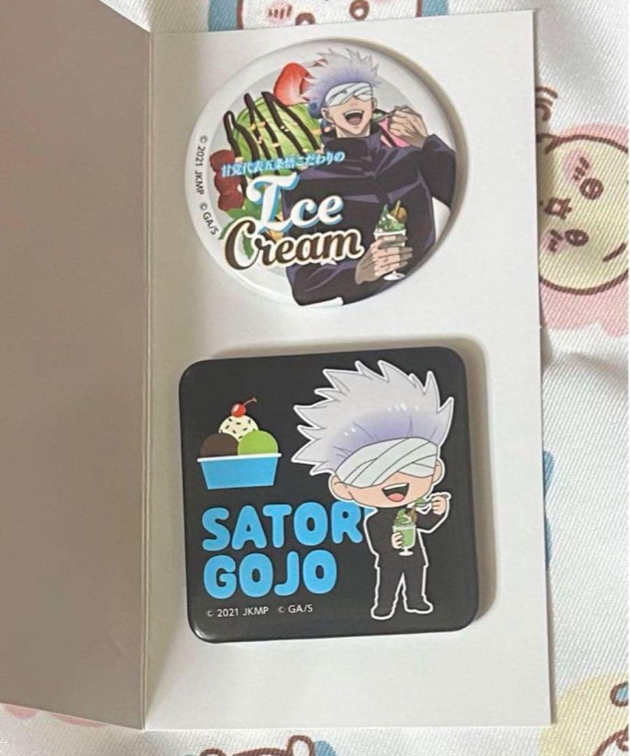 劇場版　呪術廻戦0 TOHOくじ 空前のグルメブーム 缶バッジ  五条悟 呪術廻戦0」乙骨憂太がラーメンの湯切り!? \u201c空前のグルメブーム\u201dを描き