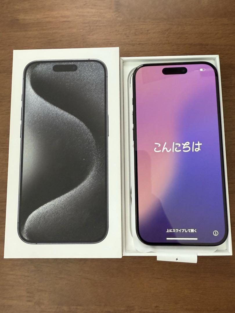 ゆうた　【美品】iPhone 15 Pro ブラックチタニウム128GB