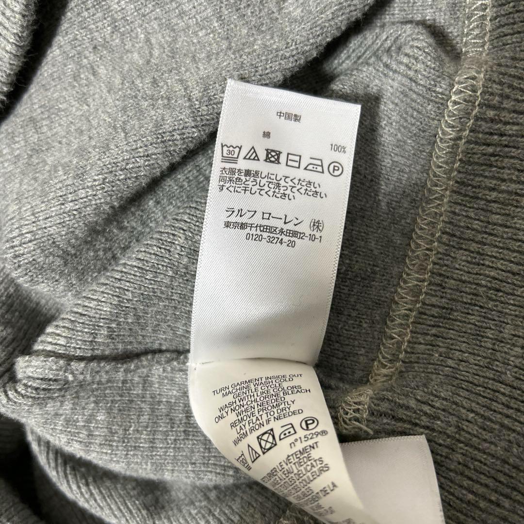 【美品】近年モデル ラルフローレン　ビッグロゴ　ヘビーウェイトスウェット　立体