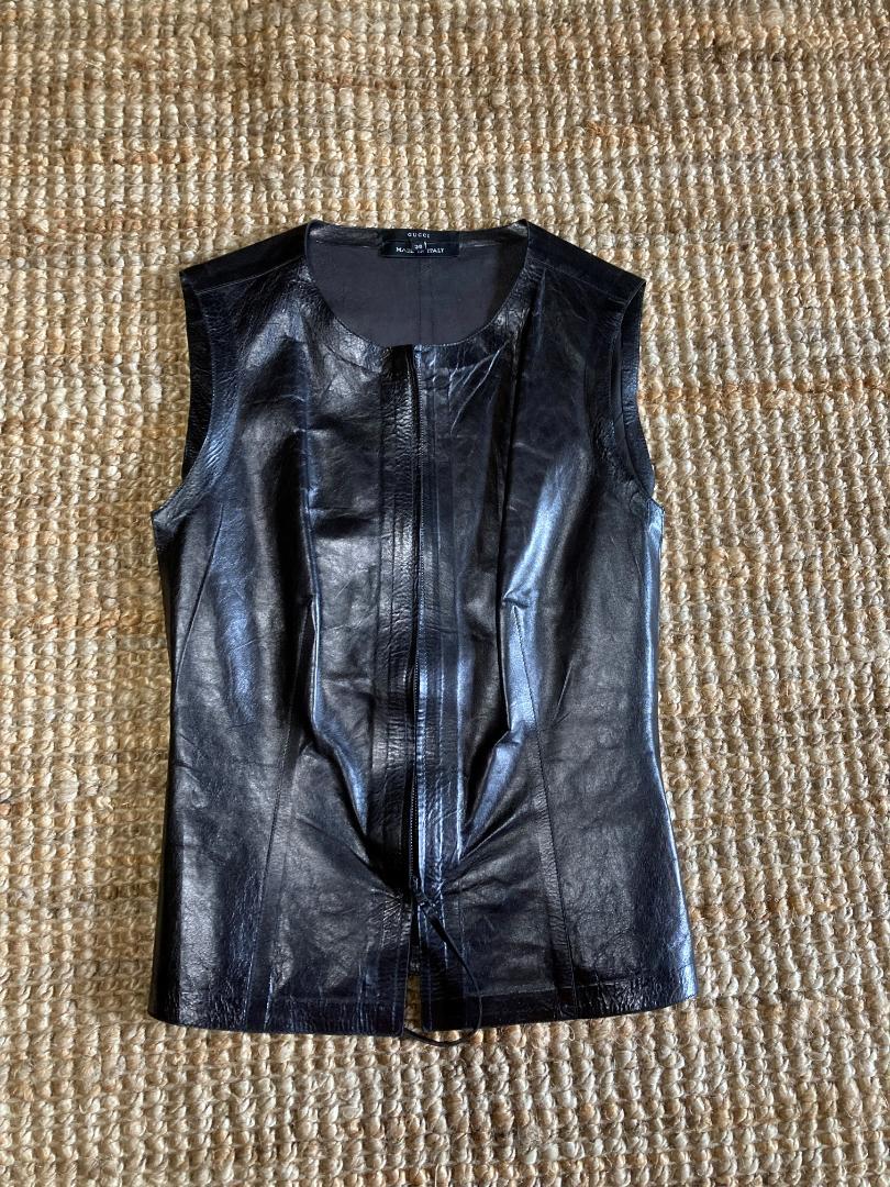 Gucci レザー グッチ グッチ ベスト ベストレディース レザー Gucci レザー グッチ グッチ ベスト ベストレディース レザー