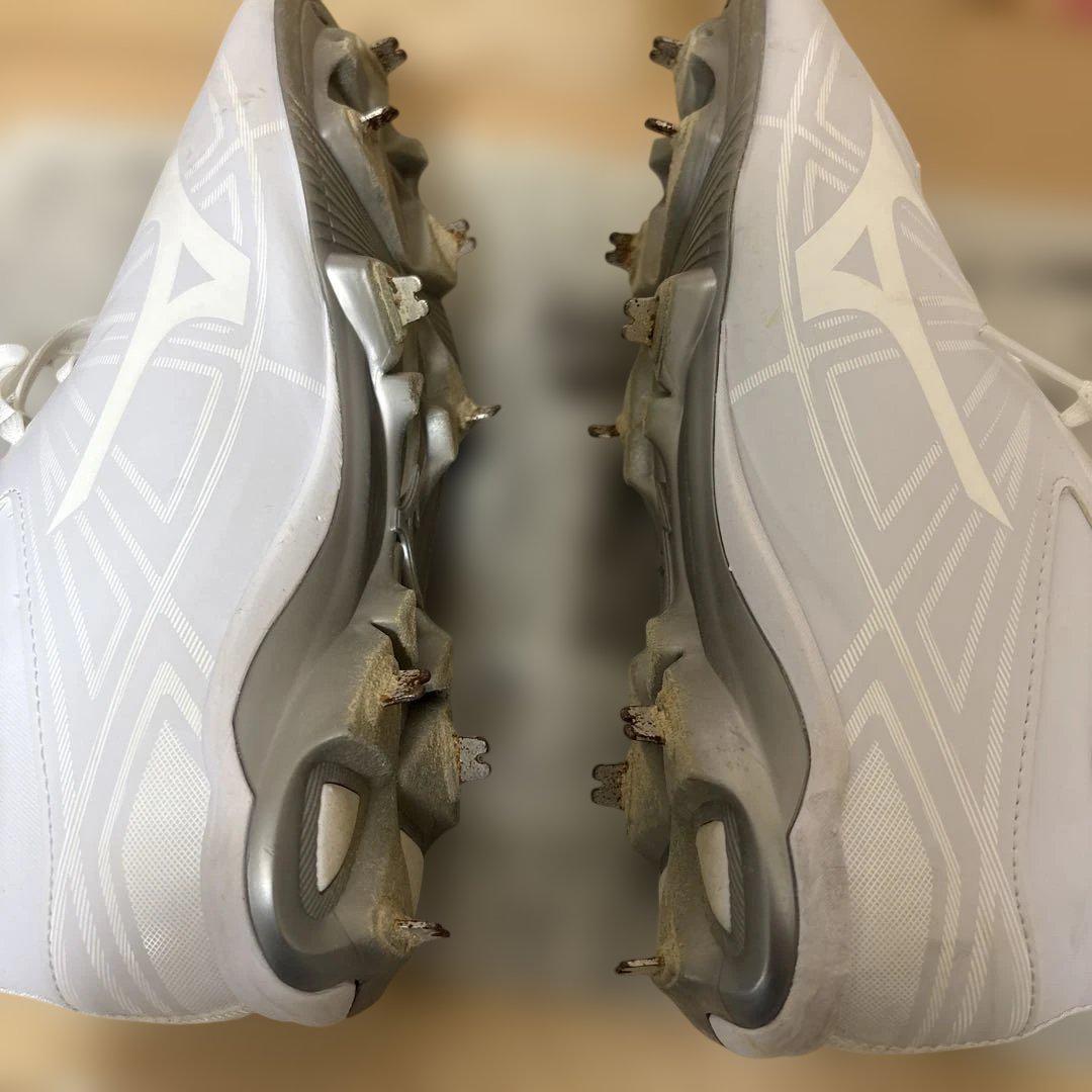 Mizuno ホワイト スパイク　26.5