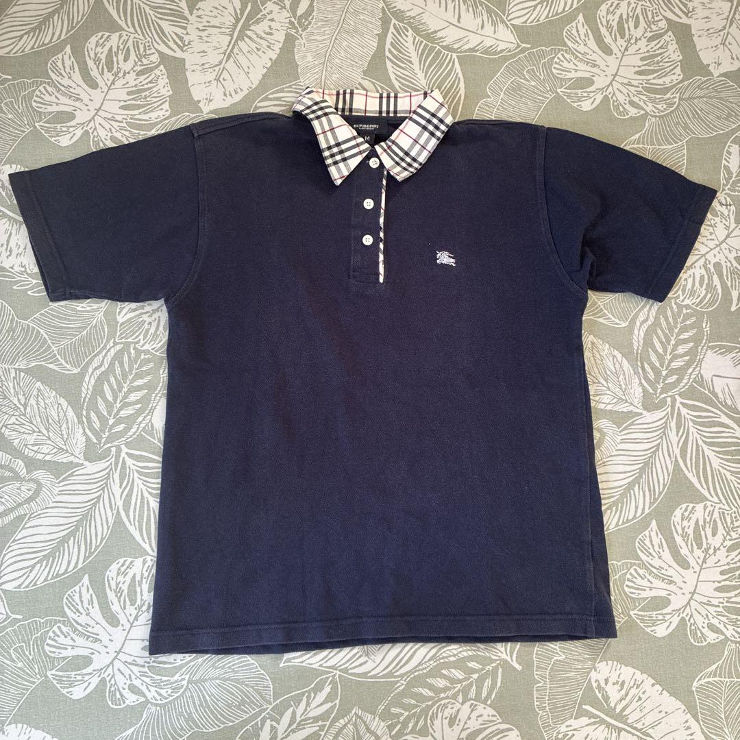 美品 BURBERRY LONDON ポロシャツ レディース ノバチェック 紺 BURBERRY LONDON ポロシャツ レディース 紺 ネイビー - メルカリ
