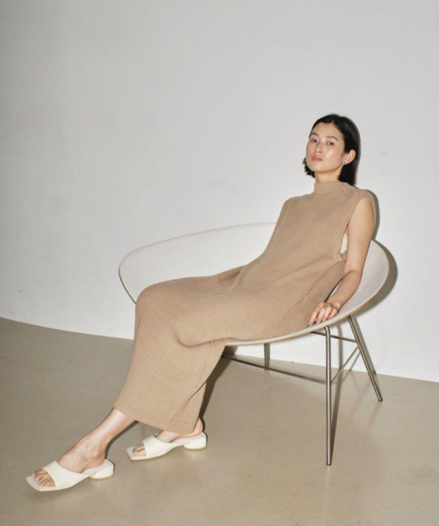 TODAYFUL Slit Neck Knitdress