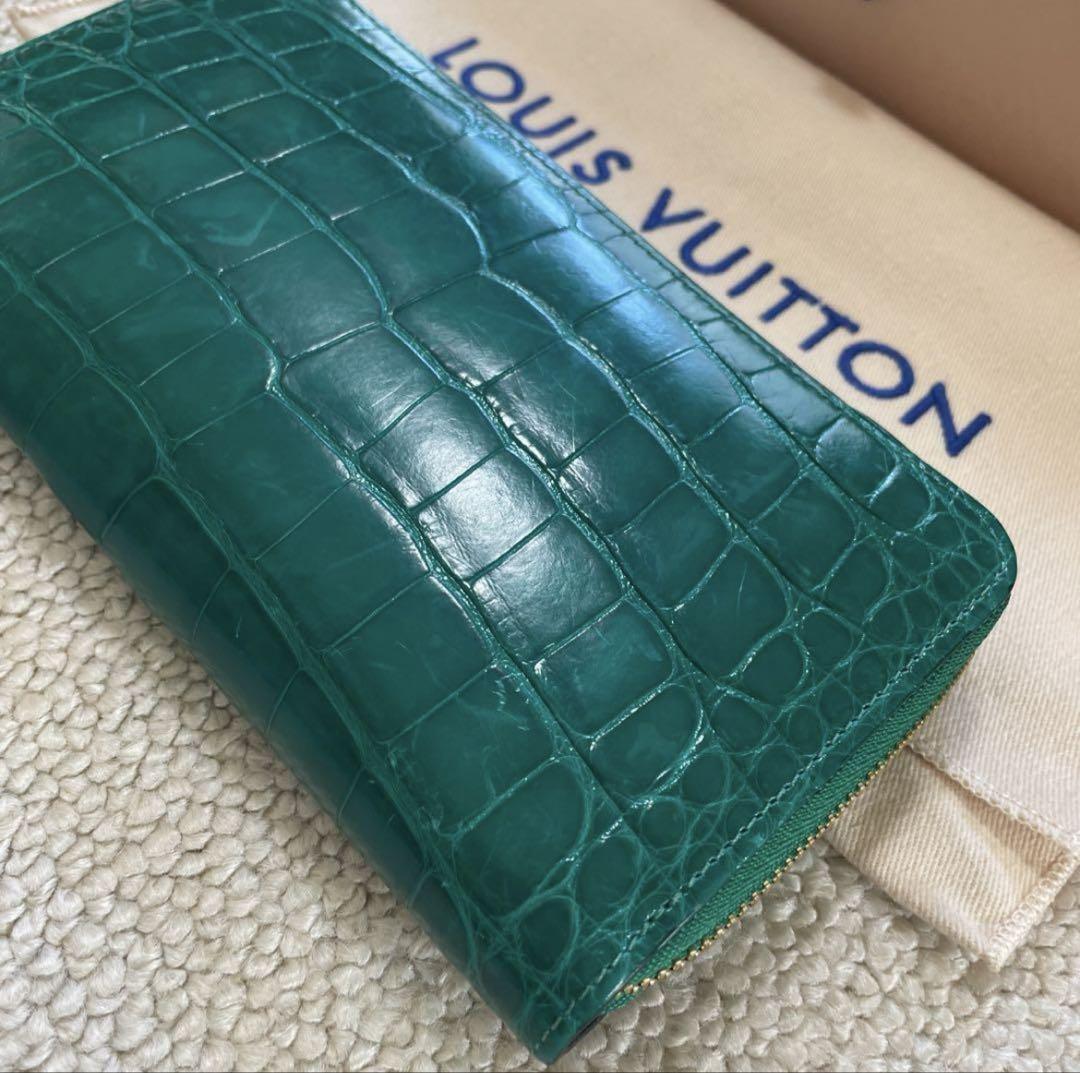 【国内正規品】ルイヴィトン　ジッピー　ウォレット　パドロック　クロコダイル