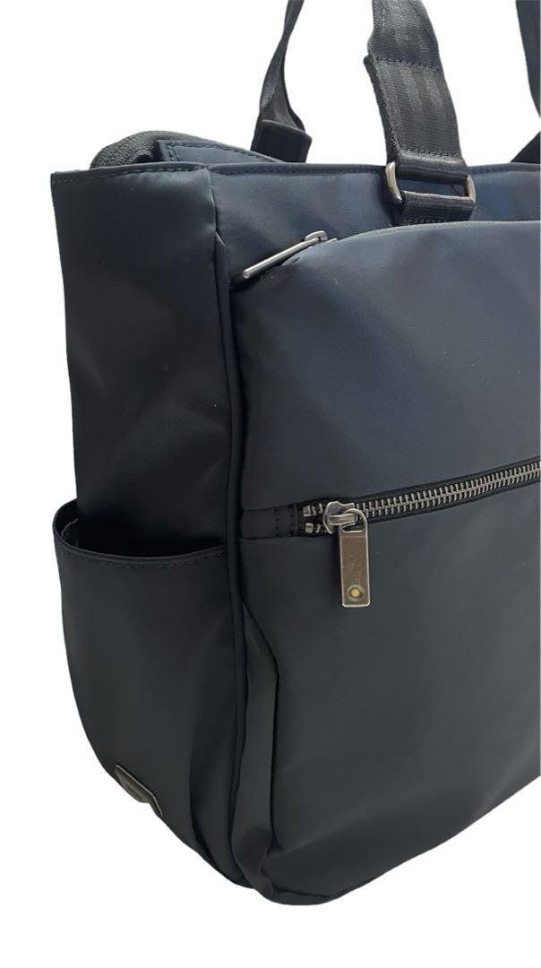 美品　エース  エースジーン  62522 ビジネス　トート ネイビー