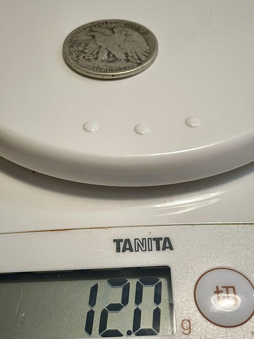 ウォーキングリバティ銀貨/1946年、1937年2枚セット合計24.5g