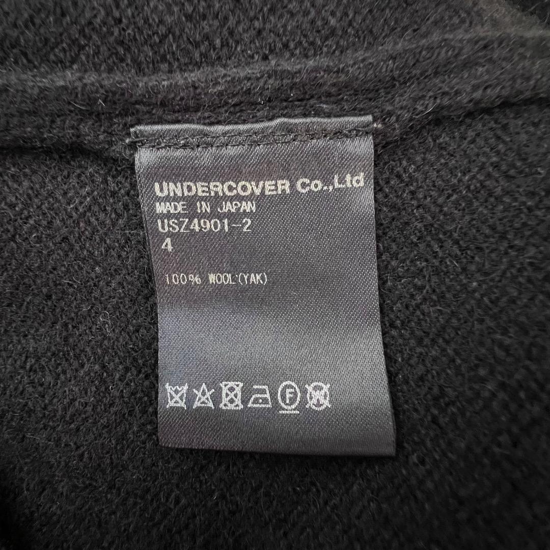 美品 アンダーカバー シェパード ヤク ウール ニット セーター 黒 4