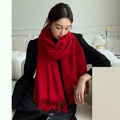 美品✨AKRIS マフラー ひし形 カシミア シルク ボルドー 大判 箱付き