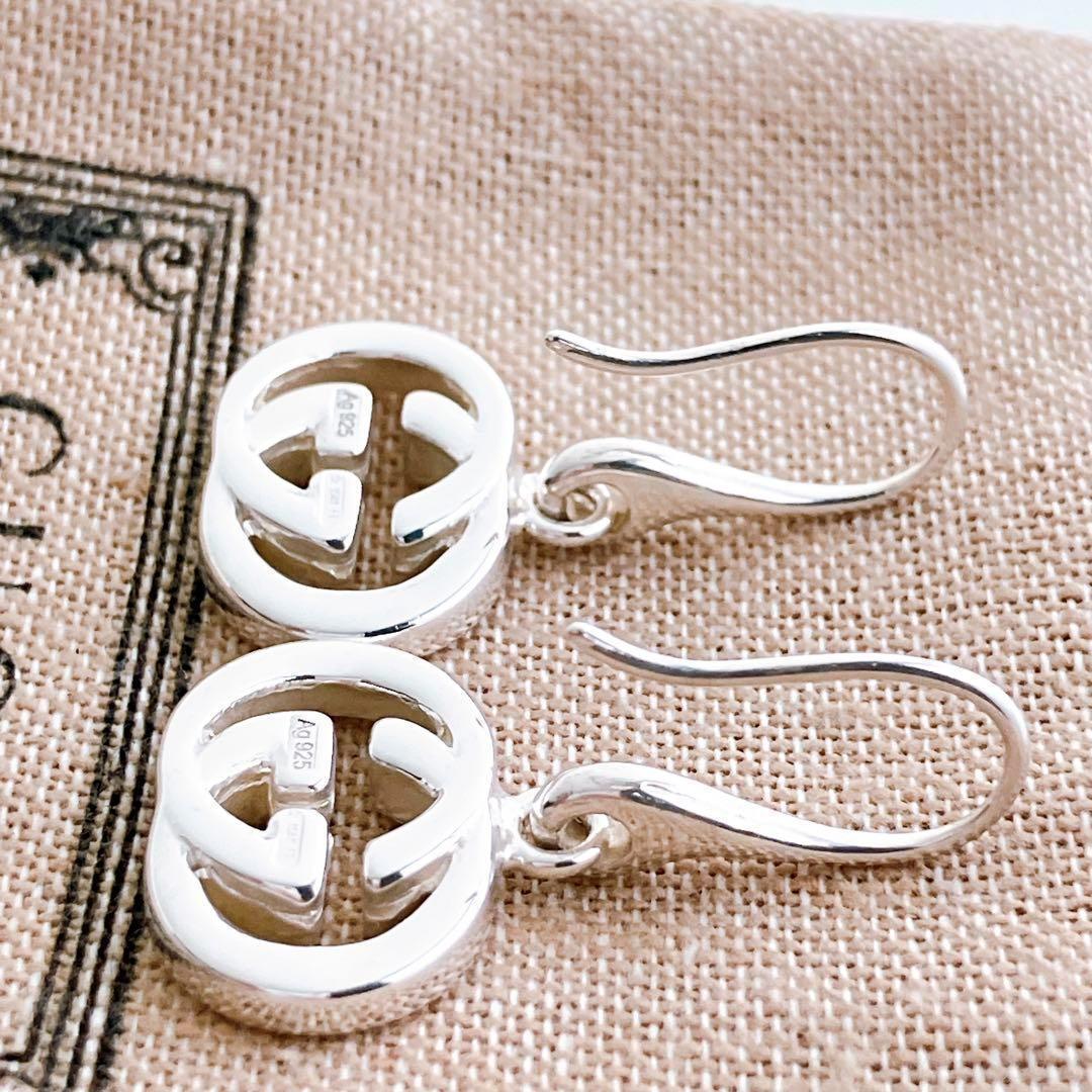 極美品＊GUCCI グッチ 925 ピアス レディース シルバー Y475
