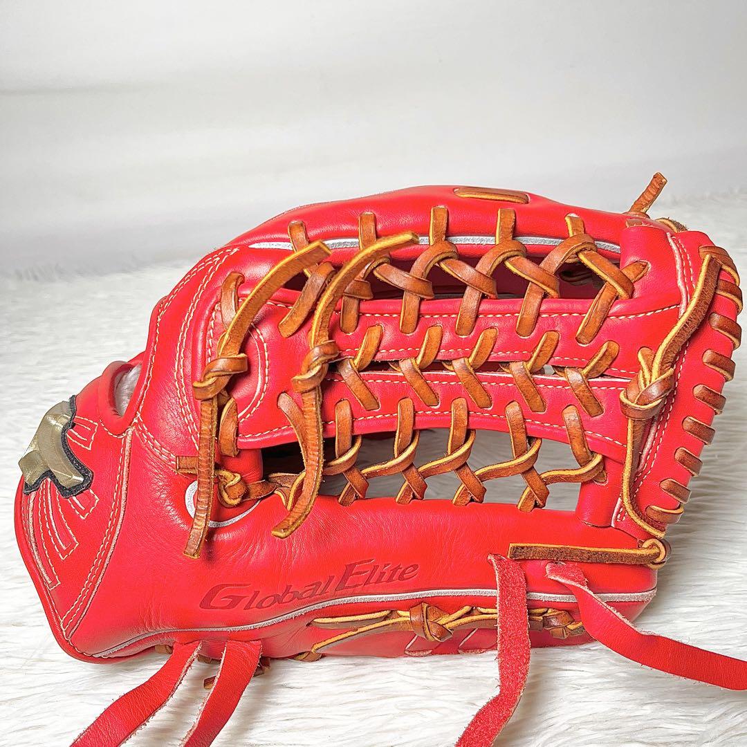 【美品】ミズノ PT0120 軟式グローブ 外野手用 グローバルエリート 右投げ
