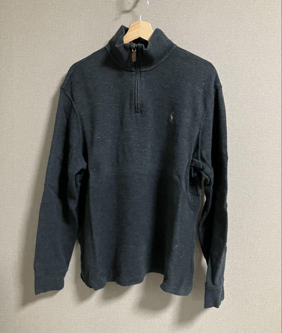 Ralph Lauren ダークグレー ハーフジップニット　ラルフローレン 中古・古着通販】POLO RALPH LAUREN (ポロ・ラルフローレン