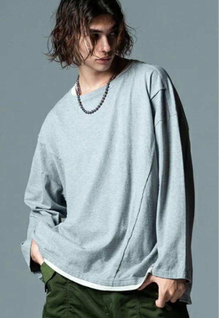 L GLAMB Fake Layered Wide CS 長袖