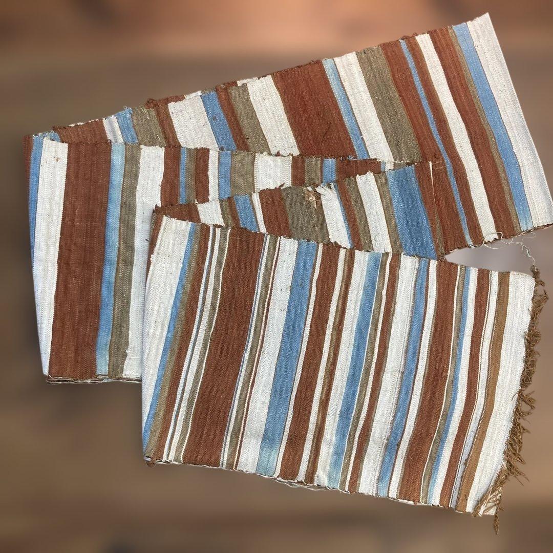 Os468 裂織 名古屋帯やや傷や汚れあり