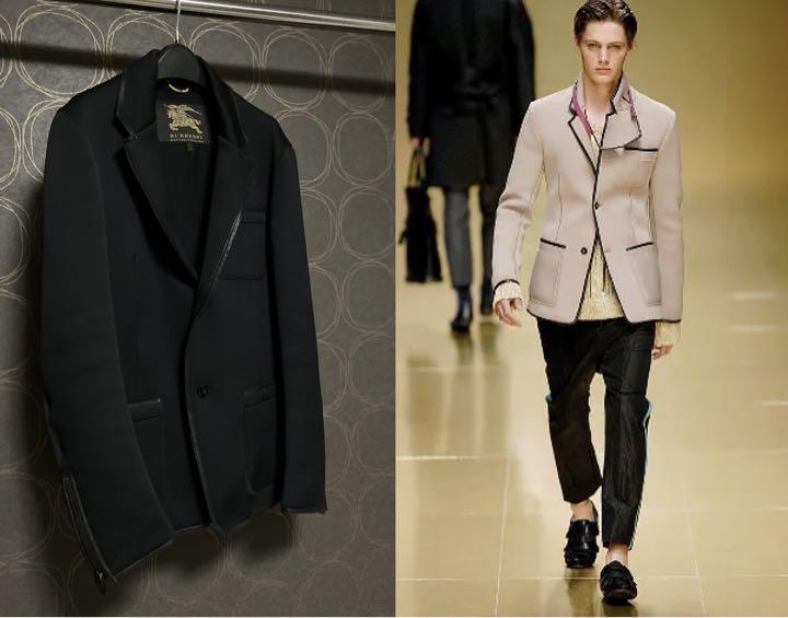 2008 BURBERRY PRORSUM ネオプレーンジャケット 黒