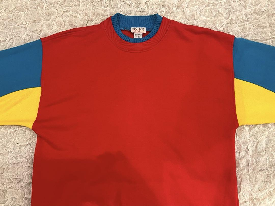 vintage multi color layered sweat