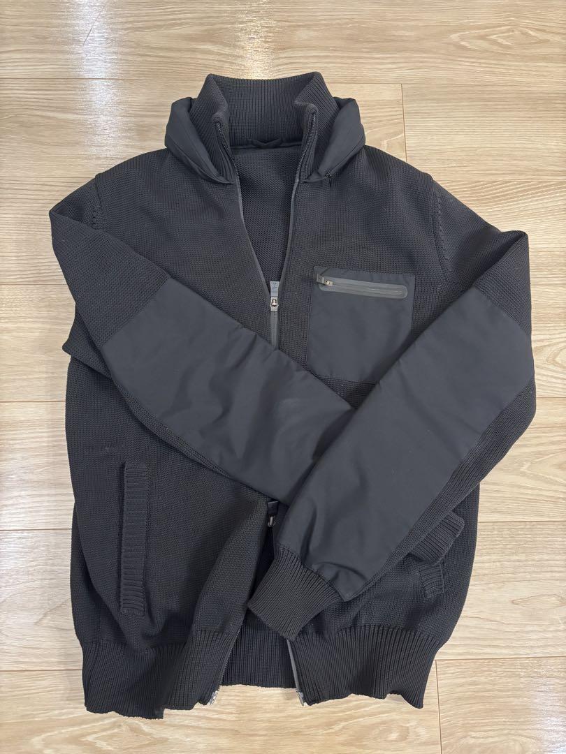 美品】HERNO Laminar ヘルノ ラミナー ニットジャケット Lサイズ
