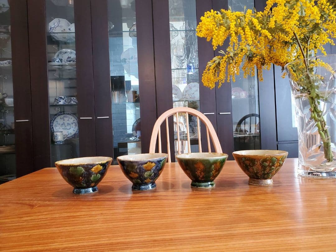 史上最も激安 岡本芳久 益子焼 飯碗 4点セット 食器 - education