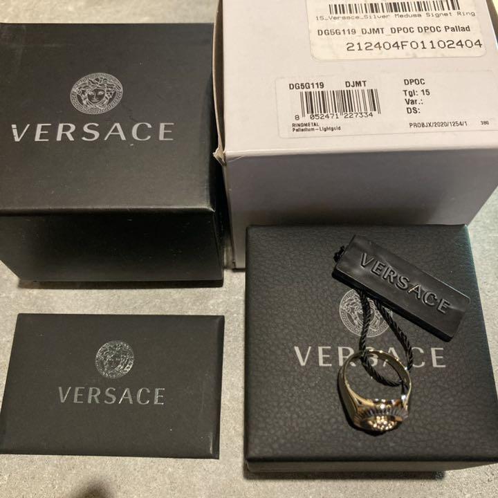 21AW VERSACE ヴェルサーチェ メデューサシグネットリング 15