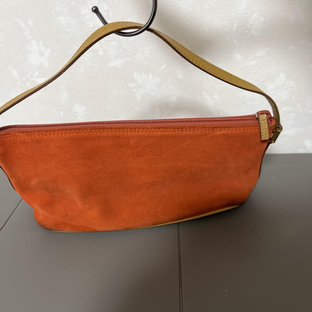 スエード】 GUCCI ポーチ オレンジ 0391103 グッチ スウェード