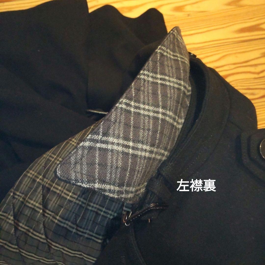 バーバリー BURBERRY BLACK LABEL ウールコートカシミヤ混 M