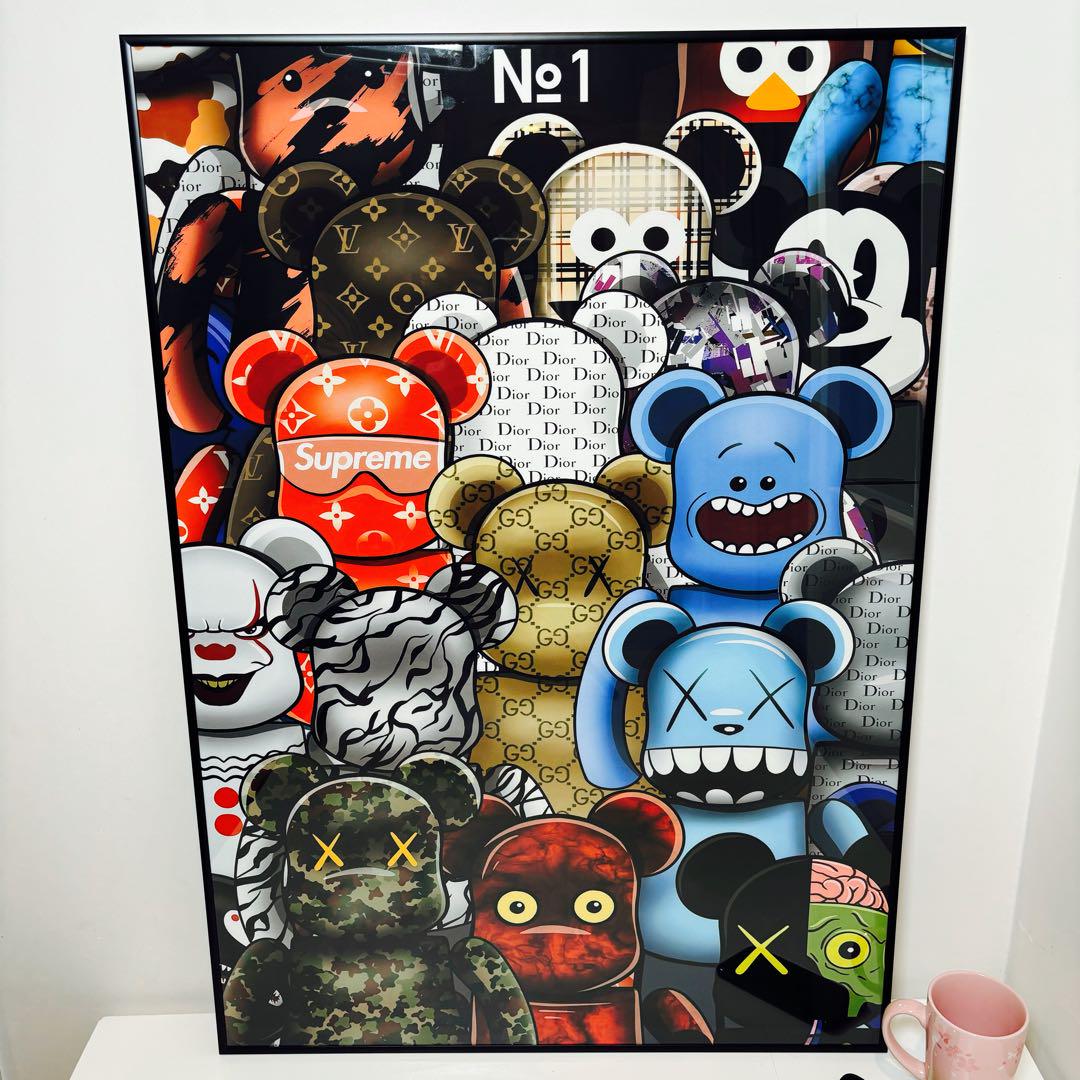 【ポスター】KAWS(カウズ)20 ベアブリック(A1サイズ)