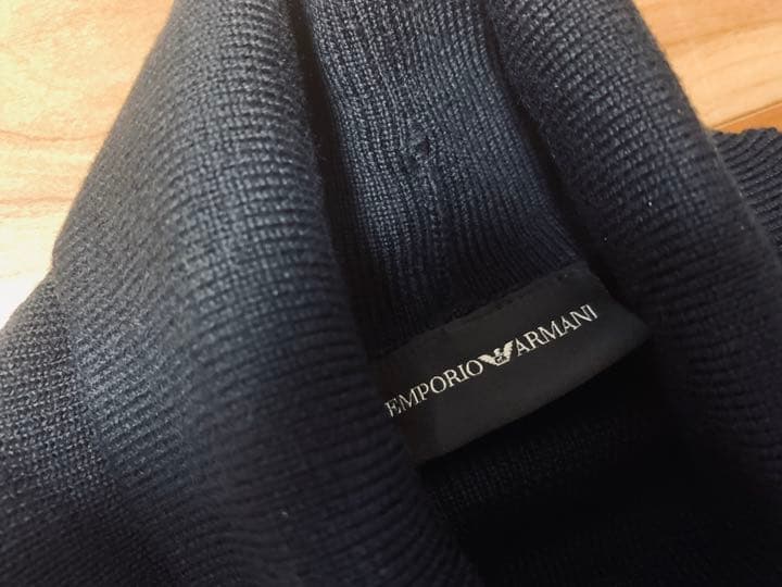さんじゅうし様専用新品アルマーニ タートルネック ニット ネイビー