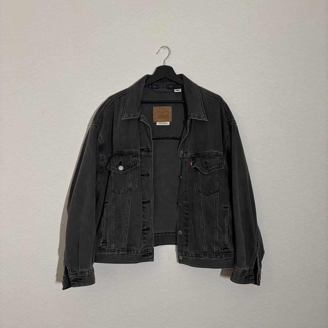 Levi's PREMIUMダークグレー デニムジャケット LEVI'S PREMIUM ダークグレー デニムジャケット M