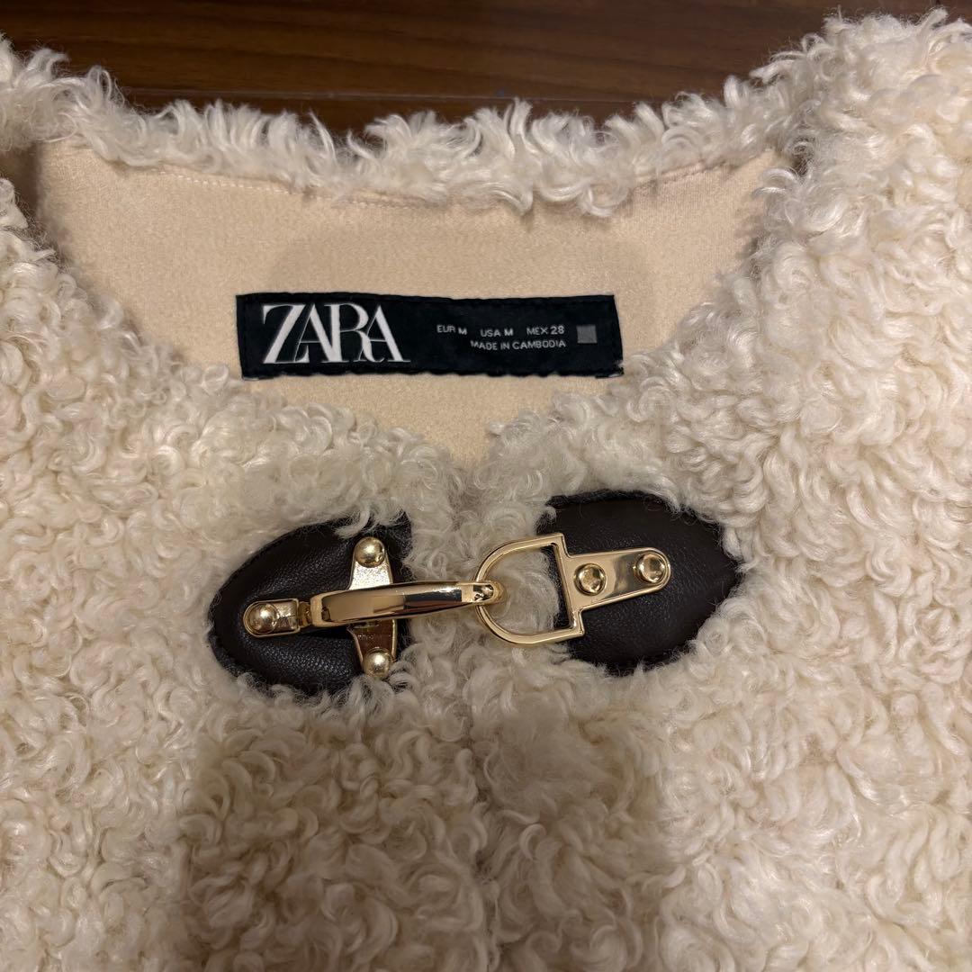 ZARA ボア ブルゾン アウター ZARA ボア ブルゾン アウター