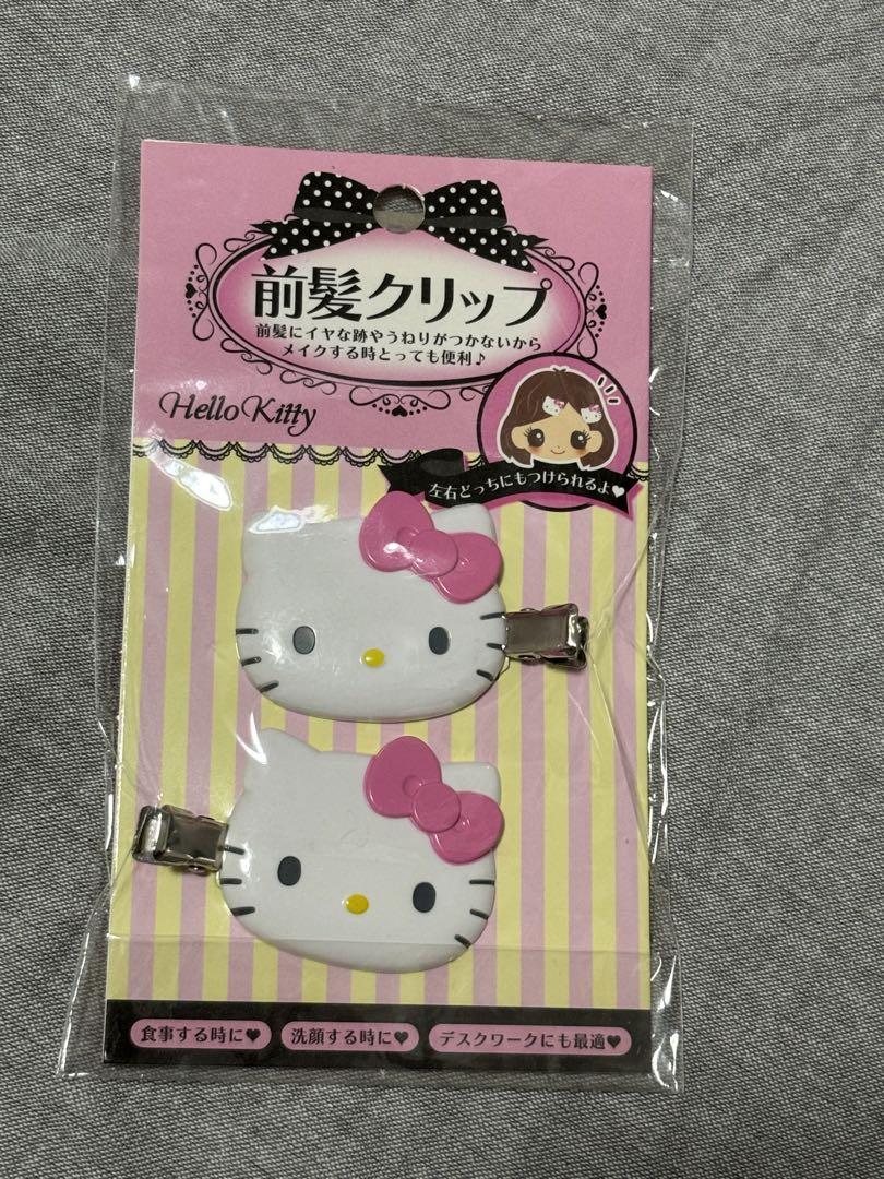 H*☆様 Hello Kitty ハローキティ　前髪クリップ　ピンク