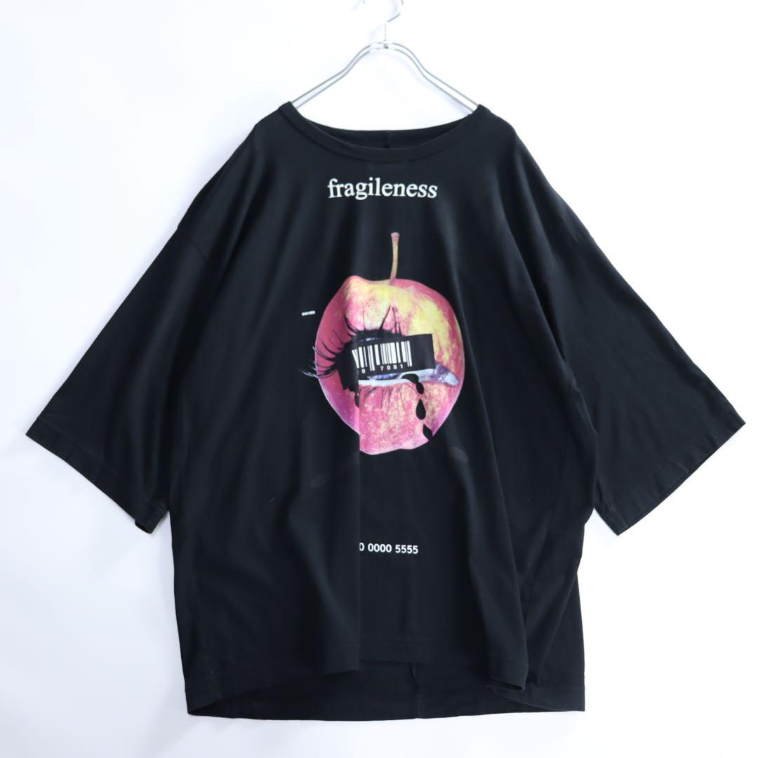 SHAREEF シャリーフ オーバーサイズ Tシャツ APPLE りんご