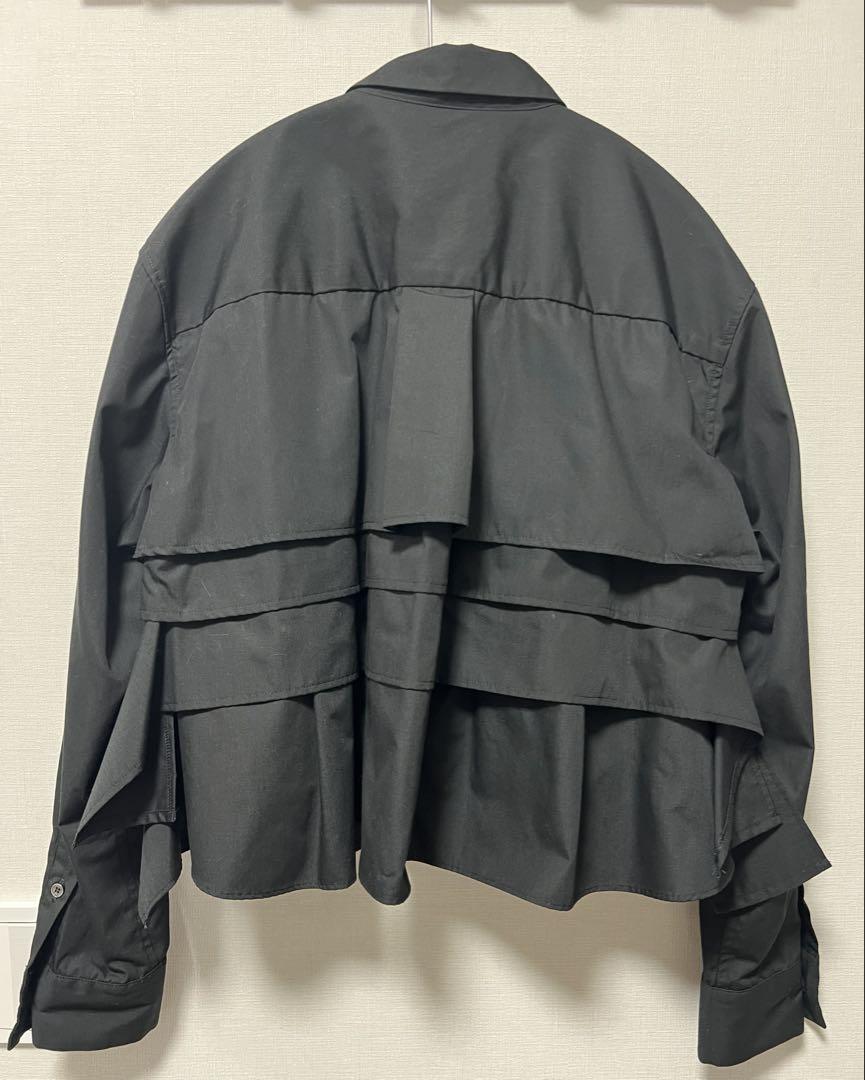 sacai サカイ Cotton Poplin コットン シャツ 黒