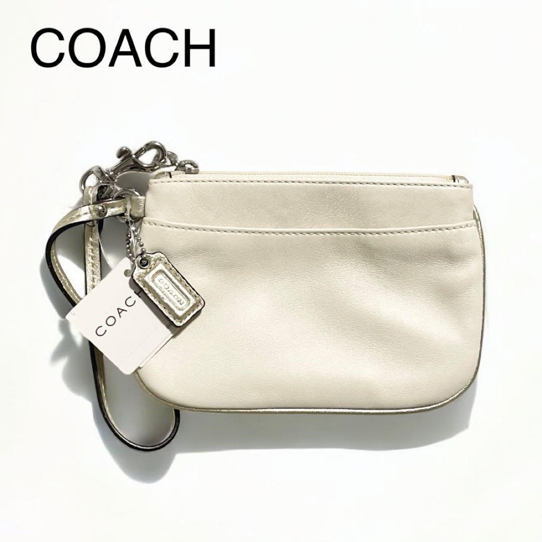 COACH コーチ アクセサリーポーチ COACH - コーチ ミニシグネチャー アクセサリー ポーチの通販 by