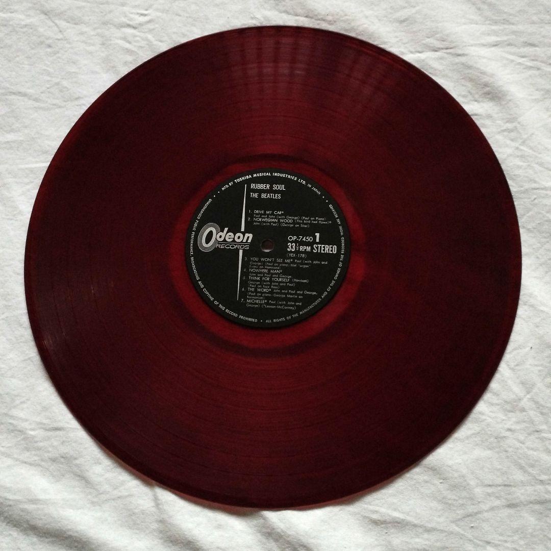 レコード　赤盤　ラバーソウル　ビートルズ　国内盤　オデオン盤　LP　送料込み レコード 赤盤 ラバーソウル ビートルズ 国内盤 オデオン盤 LP
