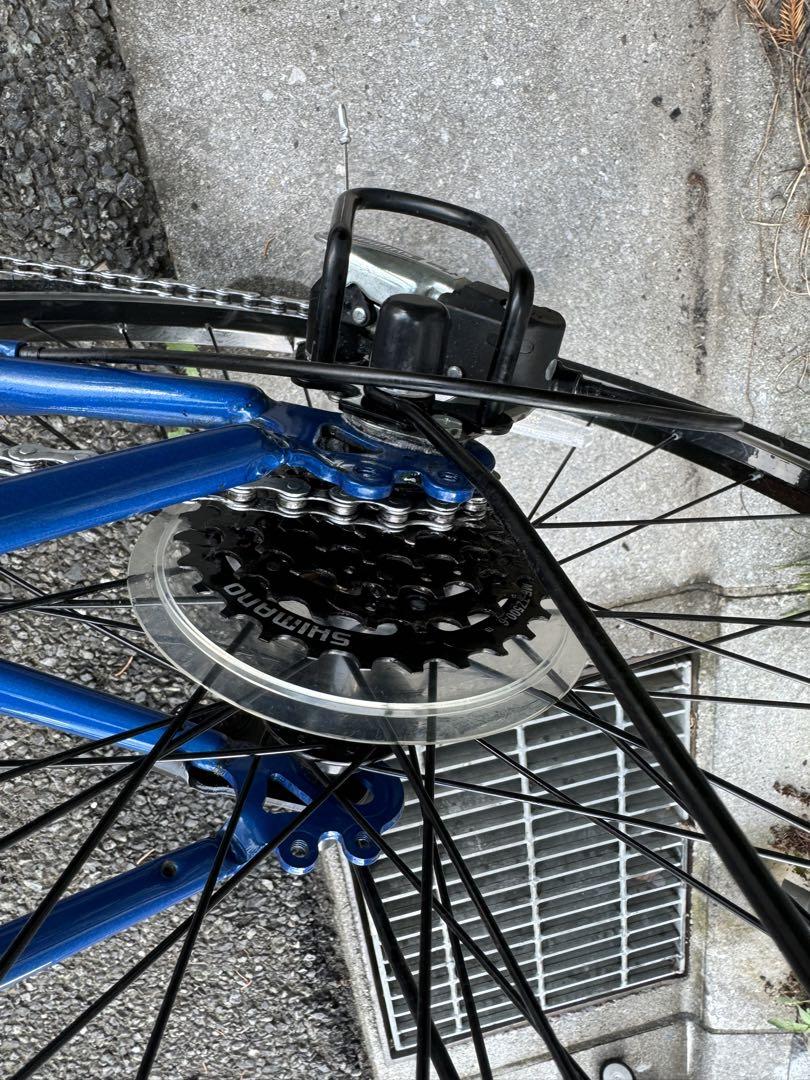 美品取引限定switch bicycle EVANS700C自転車鍵付き6変速