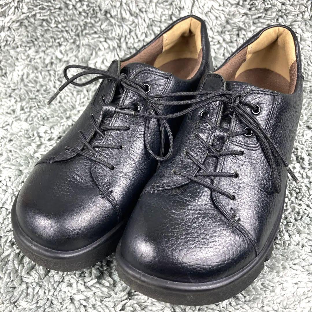 ✨美品 ✨アキレスソルボ レースアップ コンフォー 厚底 23.5 ブラック 黒 11,780円