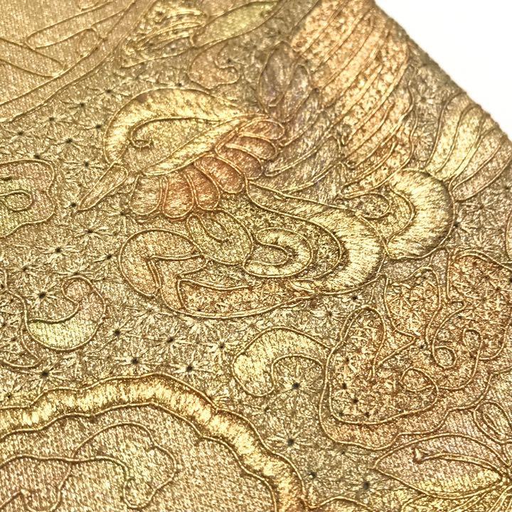 格安大特価 O-1649 鳥と花々の美しい刺繍柄 金糸 6czKC-m80259937470 袋帯 好評豊富な