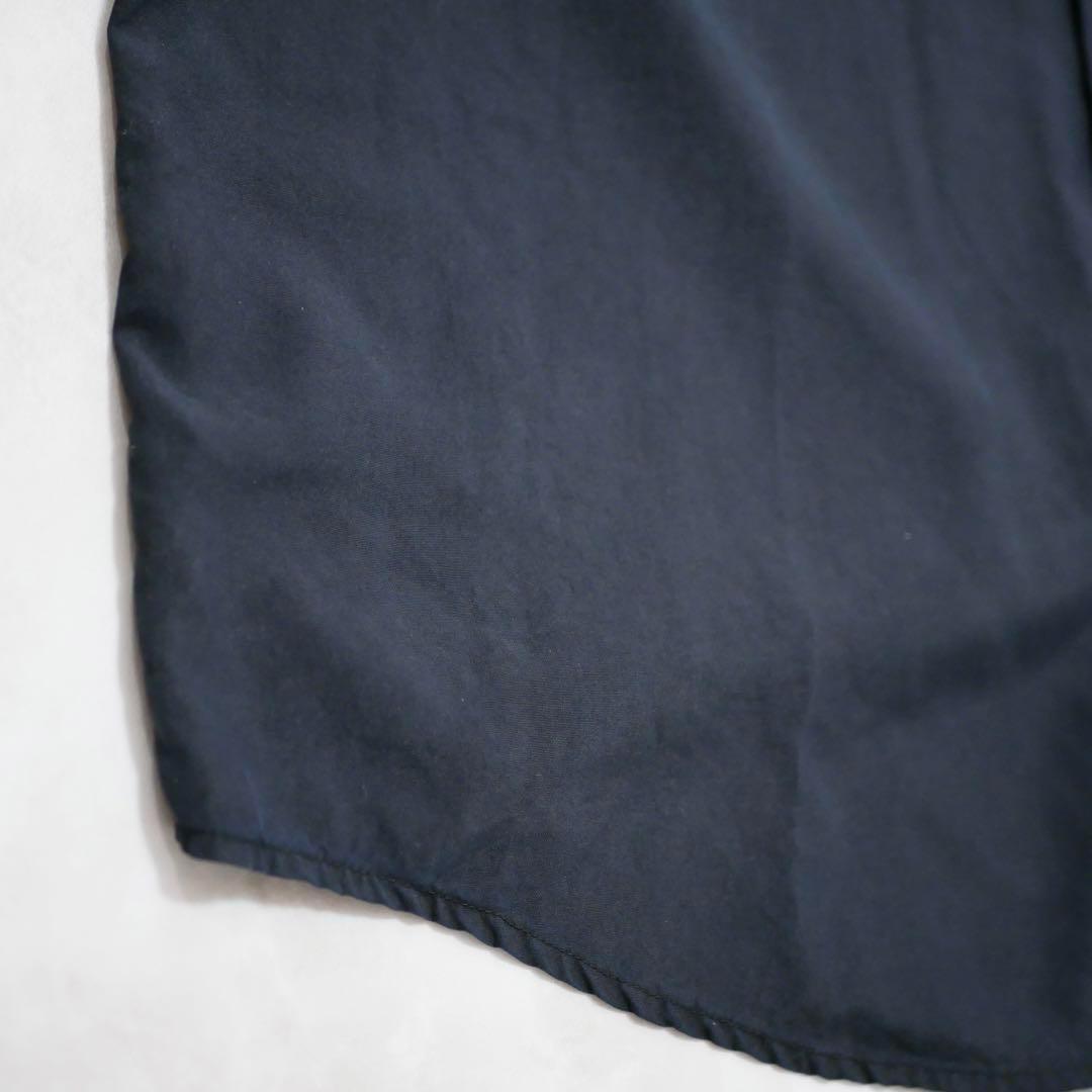 LIZ CLAIBORNE 90s シルク100% 半袖シャツ ブラック L