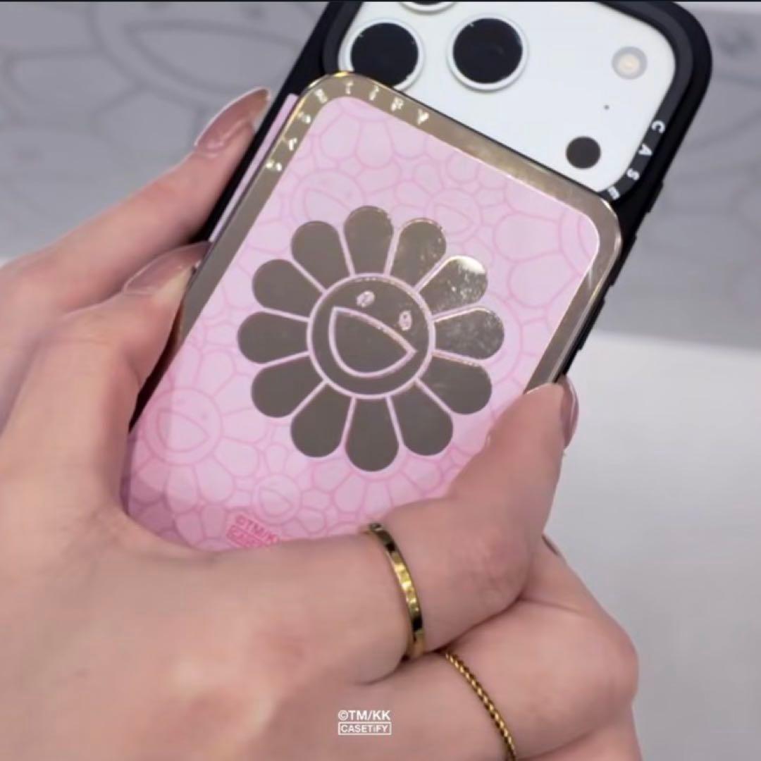 CASETiFY 村上隆 ミラーカードホルダースタンド ピンク CASETiFY 村上隆 ミラーカードホルダースタンド ピンク