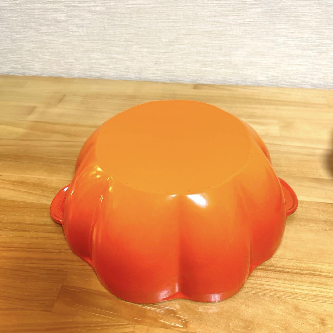 【極美品】LE CREUSET　ココット パンプキン　オレンジ　22cm LE CREUSET ルクルーゼ ココット パンプキン 22cm オレンジ 鍋