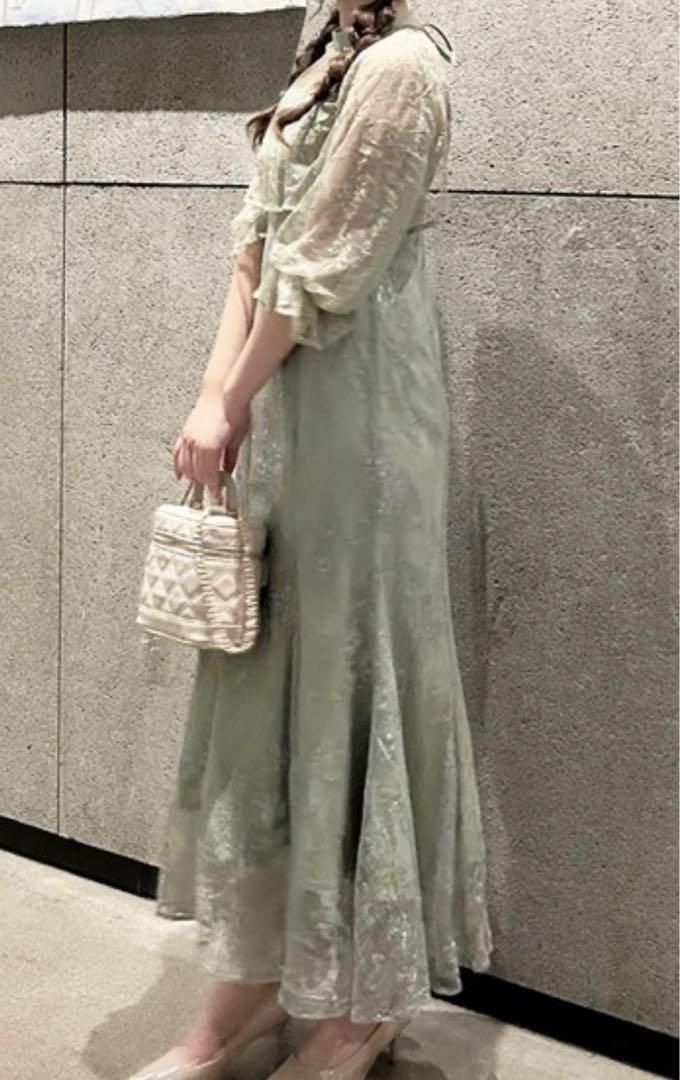 ドレス　ミントグリーン