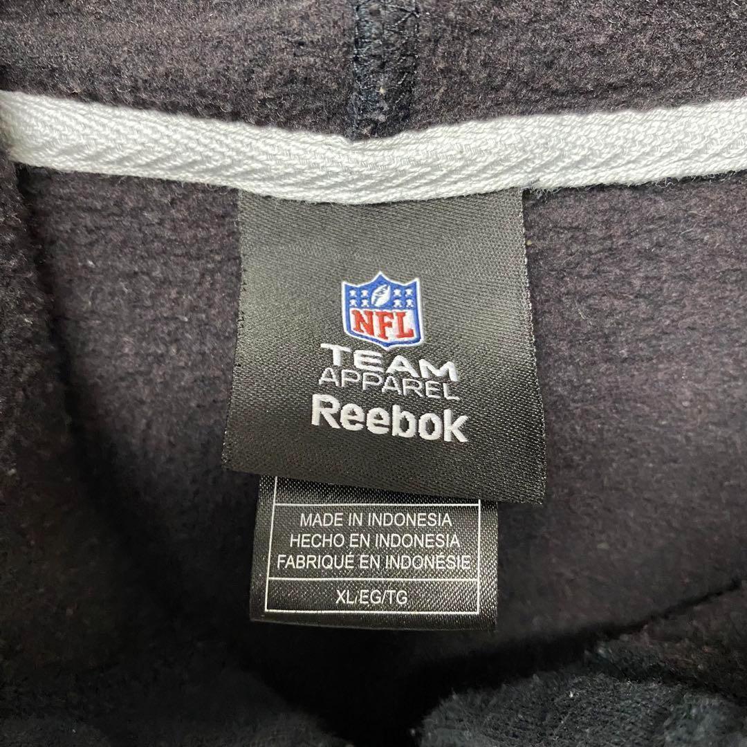 【レア2XL☆US輸入】リーボックNFLレイダース 刺繍スウェットパーカー