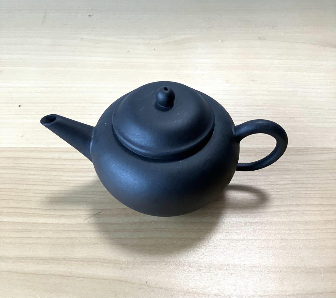中国宜興　茶壺　清香　黒　新品保管品