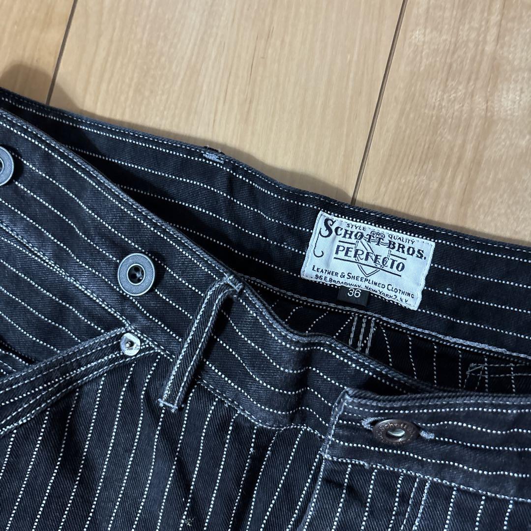 Schott ヒッコリーデニム 36 OLD HICKORY DENIM PANTS/オールドヒッコリー デニムパンツ