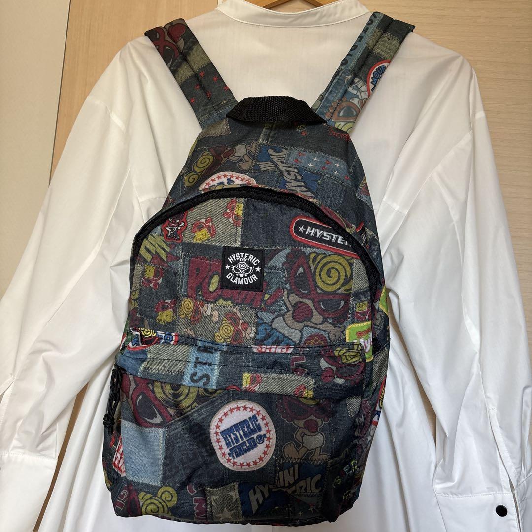 HYSTERIC GLAMOUR パッチワーク風 総柄　リュック　ヒスミニ