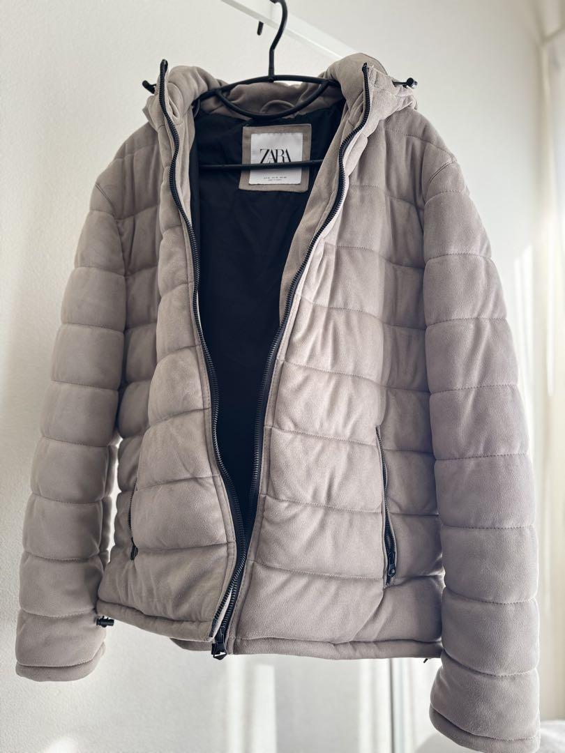 ZARA フード付きダウンジャケット XL