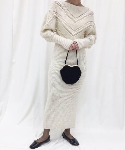 【コンビニ受取対応商品】 EDIT.FOR LULU HANDパフスリーブワンピース abc ワンピース