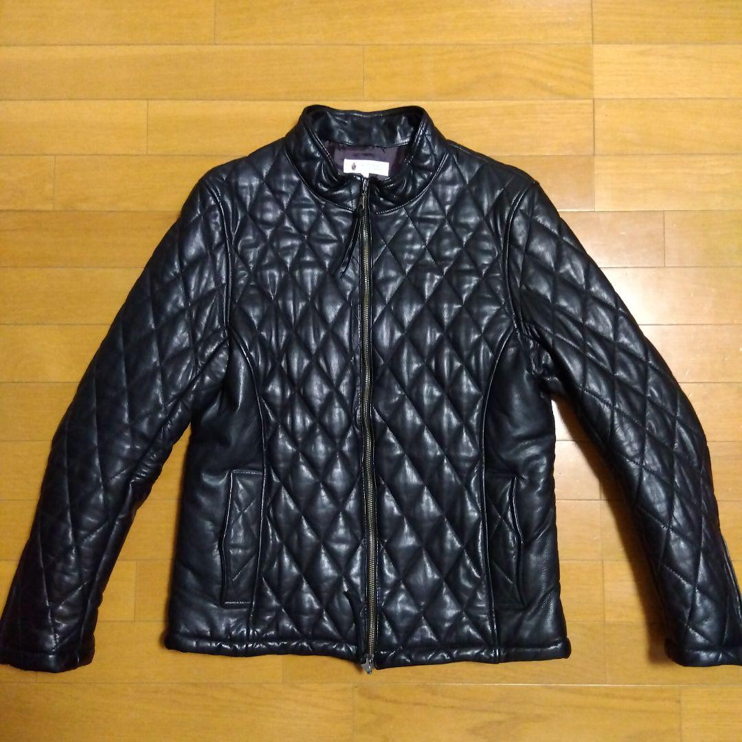 極美品‼️　The DUFFER キルティングレザーシングルライダースジャケット