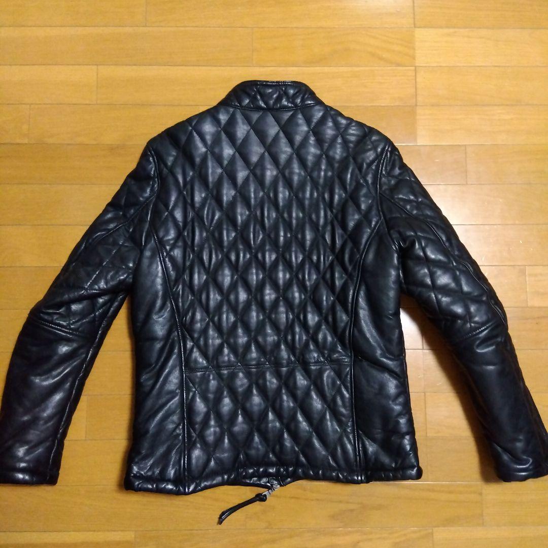 極美品‼️　The DUFFER キルティングレザーシングルライダースジャケット
