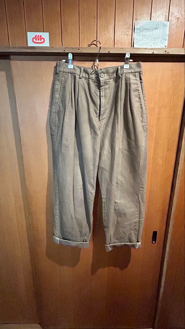 マネシバさん コムデギャルソン ブラウンチノパンL COMME des GARCONS HOMME