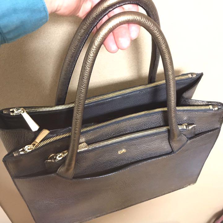 限定品新作 美品 DOROTHEE SCHUMACHER トートバッグ ビジネスバッグ 7KLu1-m80293570506 本革 定番豊富な